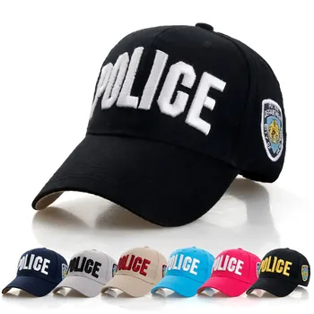  NOUA Poliție de Înaltă Calitate Capac Unisex Pălărie, Șapcă de Baseball pentru Bărbați Snapback Pălării Reglabil Snapbacks Pentru Adult 7 Culori