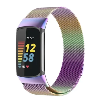  Din Oțel inoxidabil Trupa de Metal pentru Fitbit Charge 5 Înlocuire Magnetic Bucla Curea de mână pentru Fitbit Charge 5 Inteligente Wacth Correa