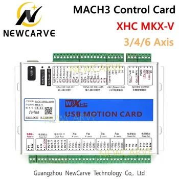  XHC Mach3 CNC Controller MKX-V 3 4 6 Axa Mach3 USB Controller CNC Motion Control Card pentru Tăiere Masina de Gravat NEWCARVE